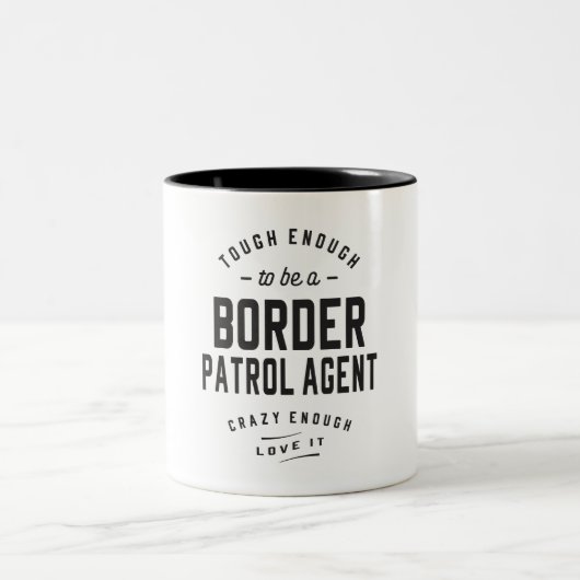 Tasse 2 Couleurs Agent de contrôle des frontières (Centre)