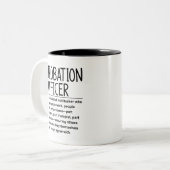 Tasse 2 Couleurs Agent de probation (Devant gauche)