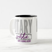 Tasse 2 Couleurs Agent de signature de prêt public notaire Customis (Devant gauche)