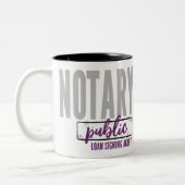 Tasse 2 Couleurs Agent de signature de prêt public notaire Customis (Gauche)