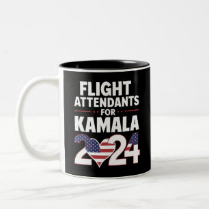 Tasse 2 Couleurs Agents De Vol Pour Les Élections De Kamala Harris