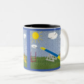 Tasse 2 Couleurs Agilité - Arrêt sur le compteur (Devant droit)