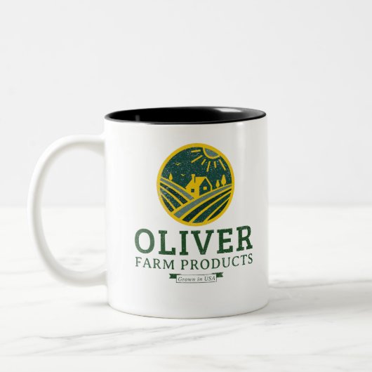 Tasse 2 Couleurs Agriculture d'oliver (Gauche)