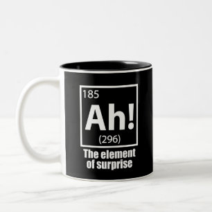 Tasse 2 Couleurs Ah ! L'élément de la plaisanterie de la chimie amu