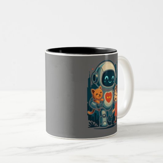 Tasse 2 Couleurs AI & Robot Characters – Futuristic Design Collecti (Devant droit)
