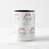 Tasse 2 Couleurs Aide père Noël (Centre)