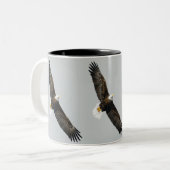 Tasse 2 Couleurs Aigle à tête blanche (Devant gauche)