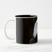 Tasse 2 Couleurs Aigle à tête blanche américaine (Gauche)