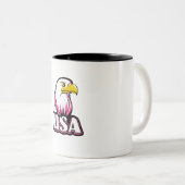 Tasse 2 Couleurs Aigle américain (Devant droit)