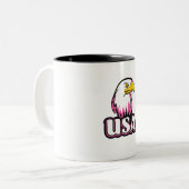 Tasse 2 Couleurs Aigle américain (Devant gauche)