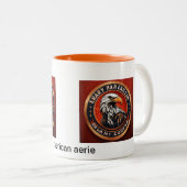 Tasse 2 Couleurs Aigle Américain (Devant droit)