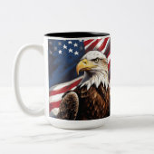 Tasse 2 Couleurs aigle américain (Gauche)