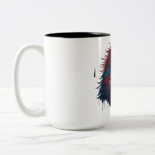 Tasse 2 Couleurs Aigle chauve-souris patriote