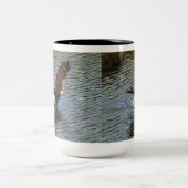 Tasse 2 Couleurs Aigle de chauve-souris chasseur Art de la faune (Centre)