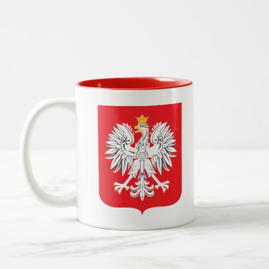 Tasse 2 Couleurs Aigle polonaise (Gauche)