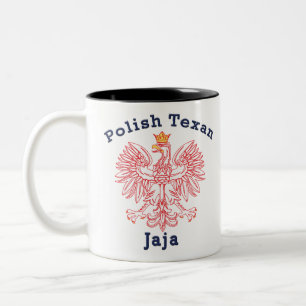 Tasse 2 Couleurs Aigle texan polonais Jaja