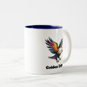 Tasse 2 Couleurs Aigles Musique Personnalisée (Devant droit)