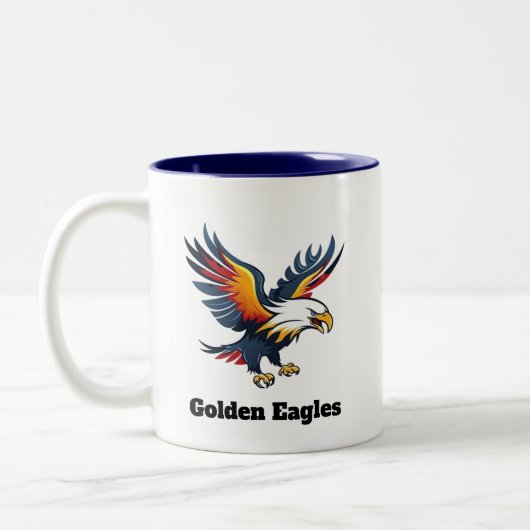 Tasse 2 Couleurs Aigles Musique Personnalisée (Gauche)