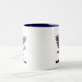 Tasse 2 Couleurs Aigles Musique Personnalisée (Centre)