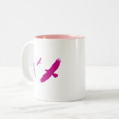 Tasse 2 Couleurs Aigles volants violets (Devant gauche)