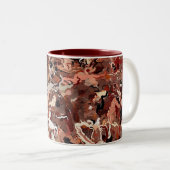 Tasse 2 Couleurs Aiguilles Abstraites (Devant droit)