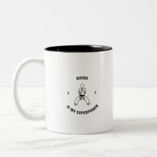 Tasse 2 Couleurs Aikido est ma superpuissance