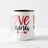 Tasse 2 Couleurs Aime Maman  (Devant gauche)