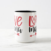 Tasse 2 Couleurs Aime Maman  (Centre)