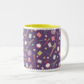 Tasse 2 Couleurs Aimer Accessoires de couture violet (Devant droit)