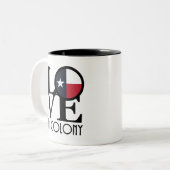 Tasse 2 Couleurs AIMER La Colonie Texas (Devant gauche)
