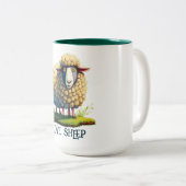 Tasse 2 Couleurs Aimer le mouton (Devant droit)