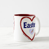 Tasse 2 Couleurs Aimer Pâques (Devant droit)