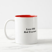 Tasse 2 Couleurs Aimez ces vieux tracteurs (Gauche)