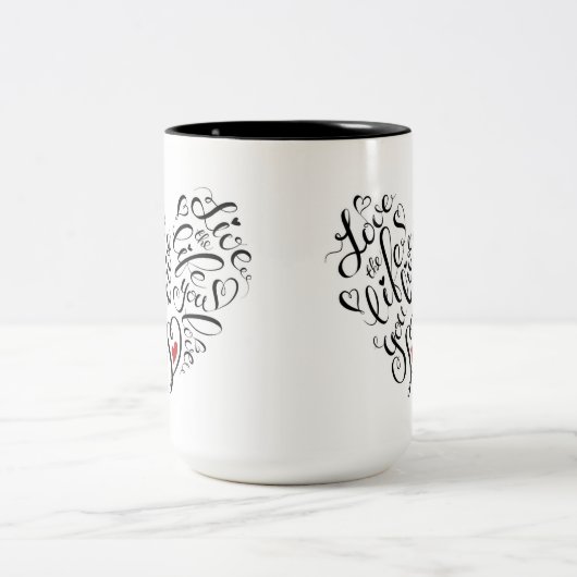 Tasse 2 Couleurs Aimez la vie où vous vivez (Centre)