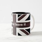 Tasse 2 Couleurs , aimez-le ou laissez-le (Devant droit)