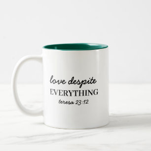 Tasse 2 Couleurs Aimez-les quand même Foi bicolore