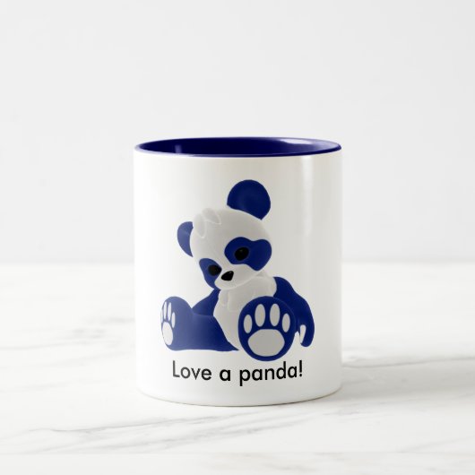 Tasse 2 Couleurs Aimez un panda ! (Centre)