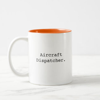 Tasse 2 Couleurs Aircraft flight dispatcher air traffic control
