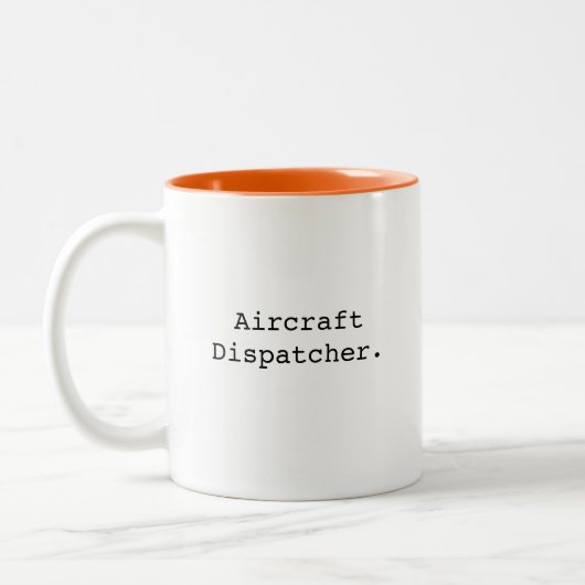 Tasse 2 Couleurs Aircraft flight dispatcher air traffic control (Gauche)