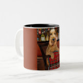 Tasse 2 Couleurs Airedale Terrier (Devant gauche)