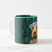 Tasse 2 Couleurs Airedale Terrier (Devant gauche)