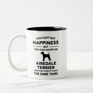 Tasse 2 Couleurs Airedale Terrier Le Bonheur de l'adoption