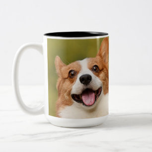 Tasse 2 Couleurs Ajouter photo de chien personnalisé Customisé