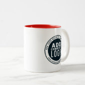 Tasse 2 Couleurs Ajouter un logo d'entreprise Adresse du site Web p (Devant droit)