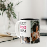 Tasse 2 Couleurs Ajouter Votre 5 Animal Photo Best Chig Mom Definit<br><div class="desc">Admirez l'amour inconditionnel et la joie infinie d'être une maman de chien avec notre magnifique collage personnalisé de 5 photos et la définition de maman de chien. Cette charmant tasse met en scène les membres de votre famille en fureur dans un montage qui fait chaud au coeur, en capturant leurs...</div>
