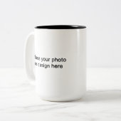 Tasse 2 Couleurs ajouter votre conception (Devant gauche)