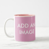 TASSE 2 COULEURS AJOUTER VOTRE PROPRE TEXTE ET PHOTO (Gauche)