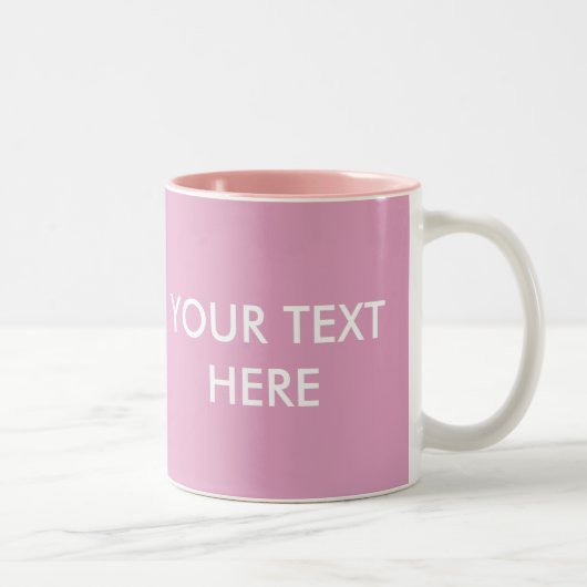 TASSE 2 COULEURS AJOUTER VOTRE PROPRE TEXTE ET PHOTO (Droit)