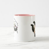 Tasse 2 Couleurs Ajouter Votre Propre Texte Panda Panda Odeur Fleur (Centre)