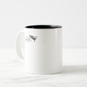 Tasse 2 Couleurs Ajoutez vos propres mots ! (Devant gauche)